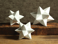 Ceramic Origami Stars